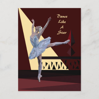 Cartão Postal 'Lago Swan Ballerina' personalizado