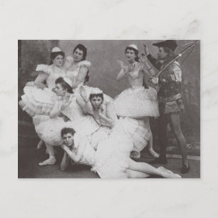 Cartão Postal Lago Swan, Teatro Mariinsky, 1895 (foto b/w)