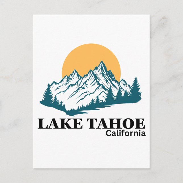 CARTÃO POSTAL LAGO TAHOE  (Frente)