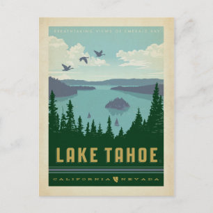 Cartão Postal Lago Tahoe Califórnia e Nevada
