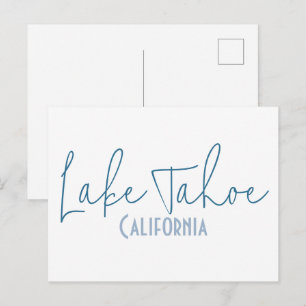 Cartão Postal Lago Tahoe, Califórnia Lembrança de Viagem