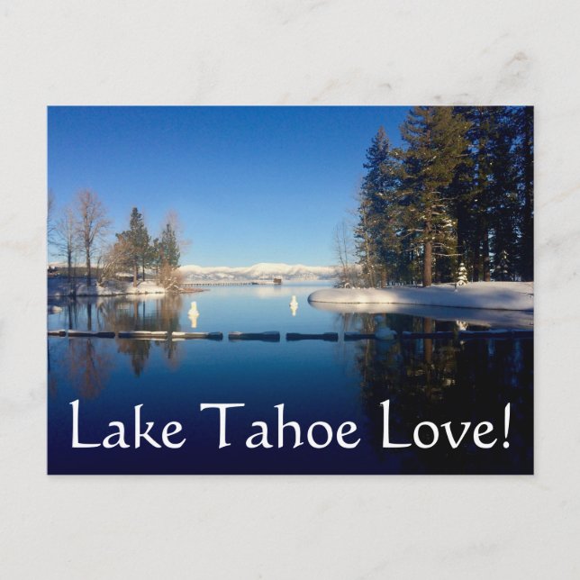 Cartão Postal Lago Tahoe Love (Frente)