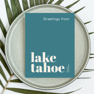 Cartão Postal Lago Tahoe Nevada Califórnia moderno