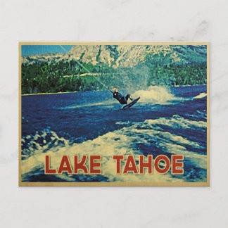 Cartão Postal Lago Tahoe Water Skier