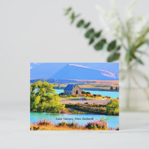 Cartão Postal Lago Tekapo, Nova Zelândia