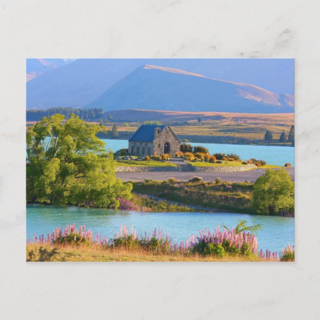 Cartão Postal Lago Tekapo, Nova Zelândia (Frente)