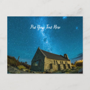 Cartão Postal Lago Tekapo   Via Látea Galáxica   Nova Zelândia