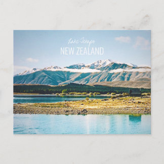Cartão Postal Lago Tekapo - viagem da Ilha Sul da Nova Zelândia