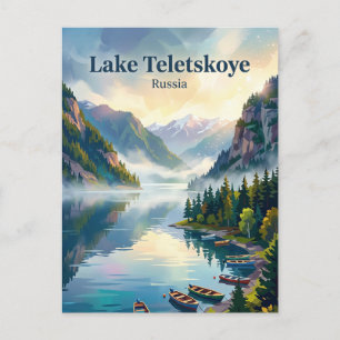 Cartão Postal Lago Teletskoye Rússia