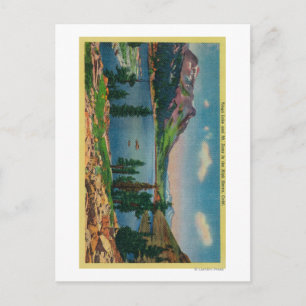 Cartão Postal Lago Tioga e Monte Dana em Alta Serra