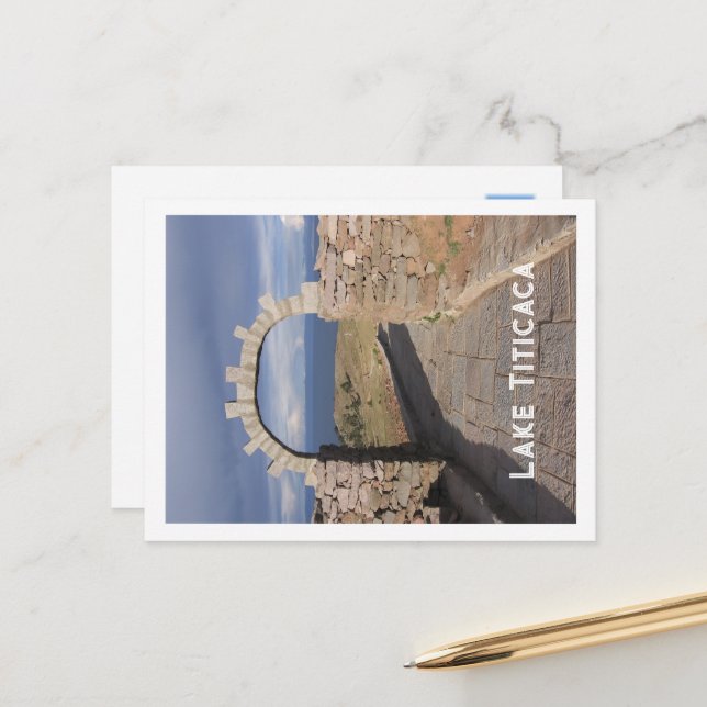 Cartão Postal Lago Titicaca, Peru Souvenir (Frente/Verso In Situ)