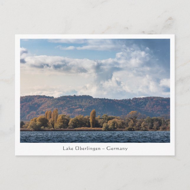 Cartão Postal Lago Überlingen Alemanha (Frente)