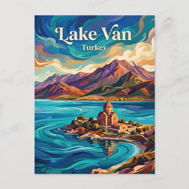 Cartão Postal Lago Van Turquia (Frente)