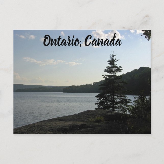 Cartão Postal Lago - Verão - viagem - Ontário - Canadá (Frente)