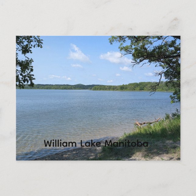 Cartão Postal Lago William Manitoba (Frente)