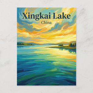 Cartão Postal Lago Xingkai China
