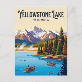 Cartão Postal Lago Yellowstone EUA
