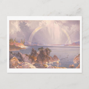 Cartão Postal Lago Yellowstone Vintage Pcolek Lithógrafo