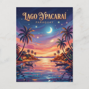 Cartão Postal Lago Ypacaraí Paraguai