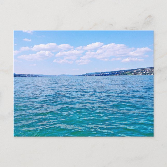 Cartão Postal Lago Zurich (Frente)