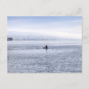 Cartão Postal Lago Zurich Solteiro Scull