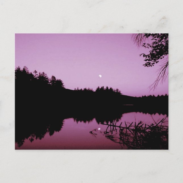 Cartão Postal Lagoa dos Gansos ao anoitecer (Frente)