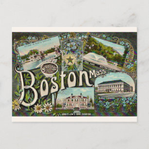 Cartão Postal Lagoa dos Sapos Vintage Boston 
