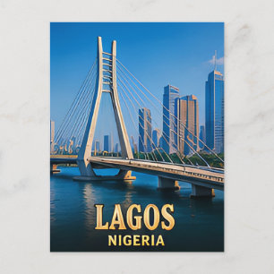 Cartão Postal ✈️ Lagos Nigéria Memórias de Viagem 🌍
