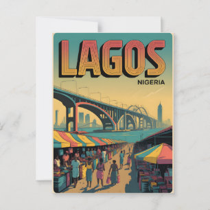 Cartão Postal Lagos Vintage