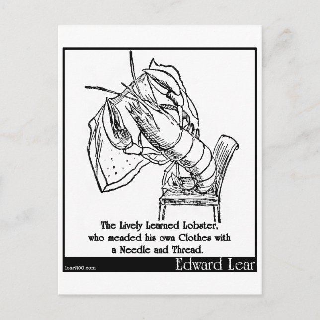 Cartão Postal Lagosta Aprendida (Frente)
