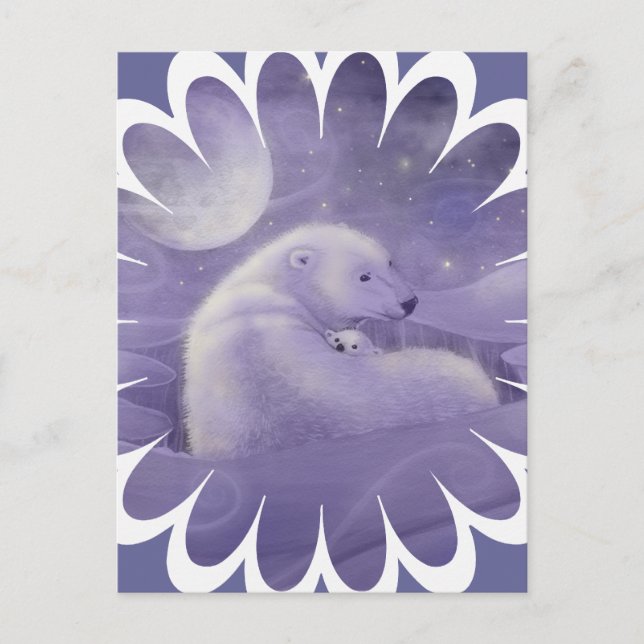 Cartão Postal Lágrimas Polares de inverno (Frente)