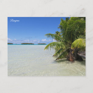Cartão Postal Laguna Azul de Rangiroa