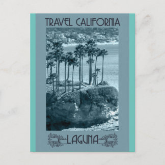 CARTÃO POSTAL LAGUNA BEACH CALIFÓRNIA VIAGEM ANTIGA