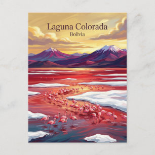 Cartão Postal Laguna Colorada Bolívia