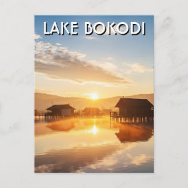 Cartão Postal Lake Bokodi Hungary Sunset