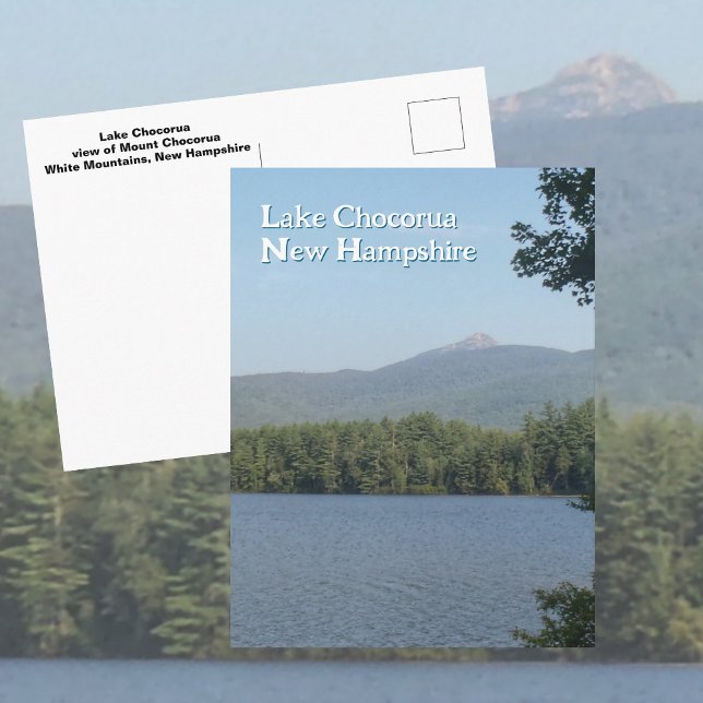 Cartão Postal Lake Chocorua View New Hampshire White Mountains  (Criador carregado)