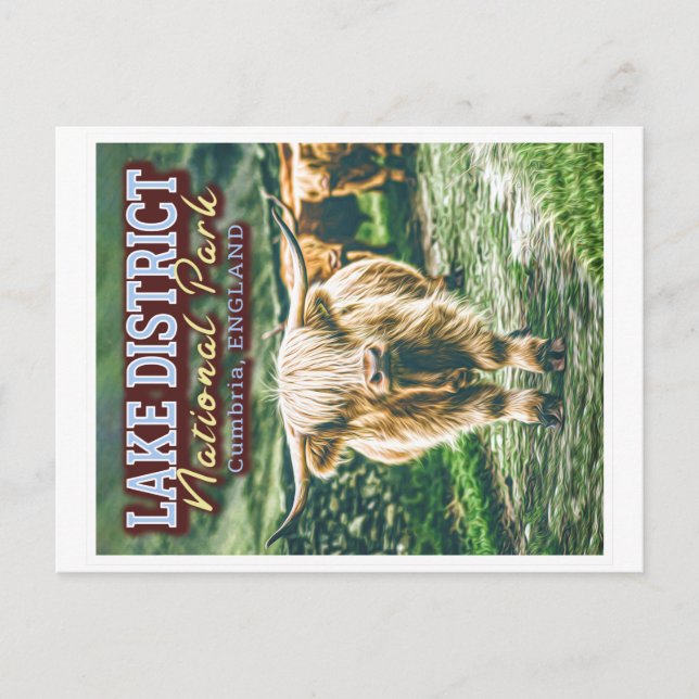 CARTÃO POSTAL LAKE DISTRICT NATIONAL PARK - CUMBRIA ENGLAND (Frente)