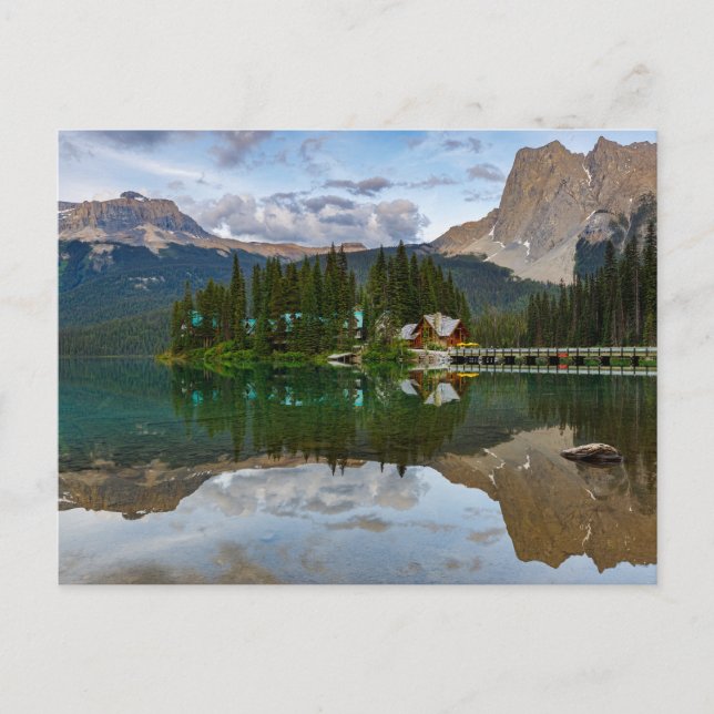 Cartão Postal Lake Emerald in den Rocky Mountains Postkarte (Frente)