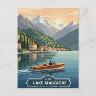 Cartão Postal Lake Maggiore Italy Travel