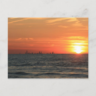 Cartão Postal Lake Michigan Sunset 1