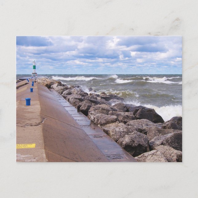 Cartão Postal Lake Michigan Waves (Frente)