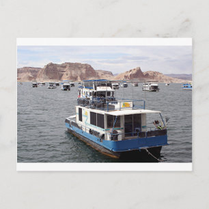 Cartão Postal Lake Powell Houseboat, Arizona, EUA 2