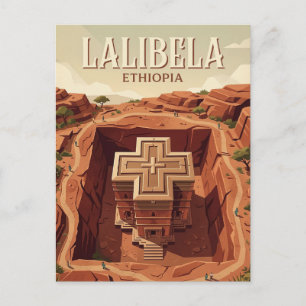 Cartão Postal Lalibela, Lalibela, Amhara
