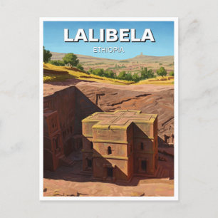 Cartão Postal Lalibela Rock Churches Etiópia