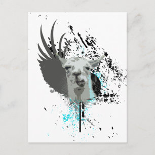 Cartão Postal lama de alta fidelidade.