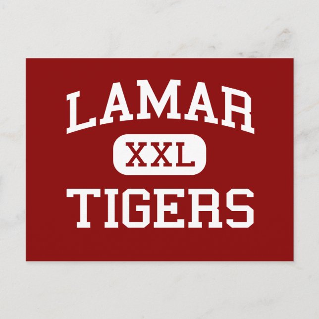 Cartão Postal Lamar - Tigers - Escola do Meio - Lamar Missouri (Frente)