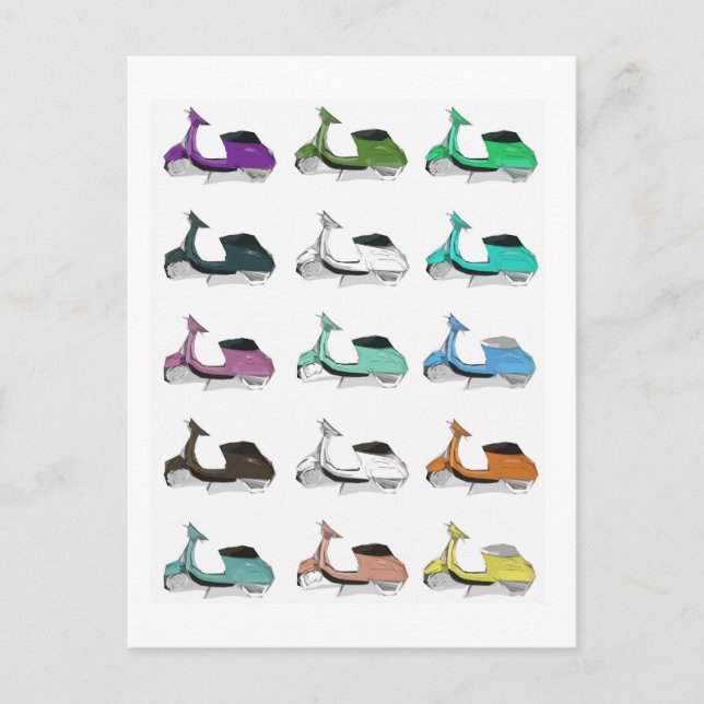 Cartão Postal Lambretta Pop Art (Frente)