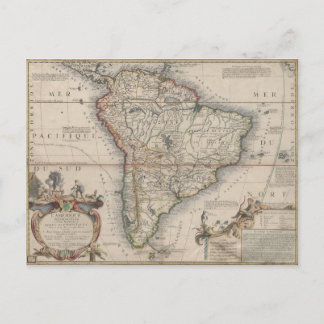 Cartão Postal L'Amerique Meridionale (1689)