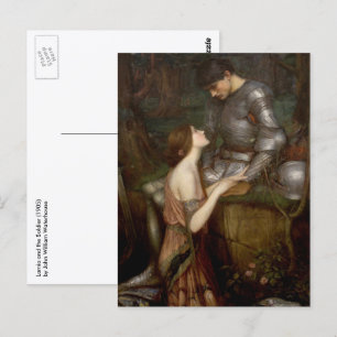 Cartão Postal Lamia e o Soldado por John William Waterhouse
