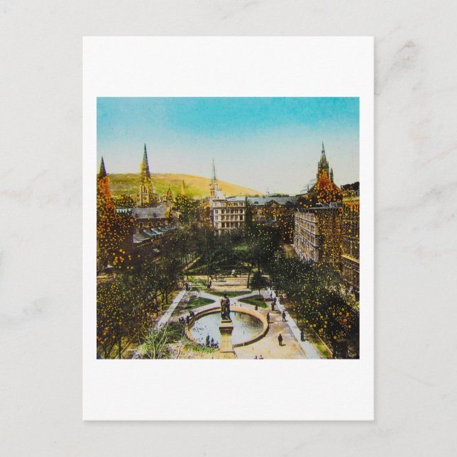 Cartão Postal Lâmina de Lanterna Mágica de Vidro MONTREAL 1890 C (Frente)